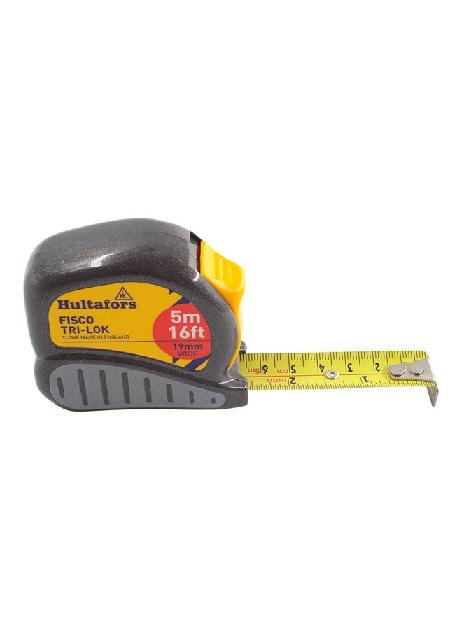 FISCO Trilok Measuring Tape Grey/Yellow/Black 5meter  - Image 1
