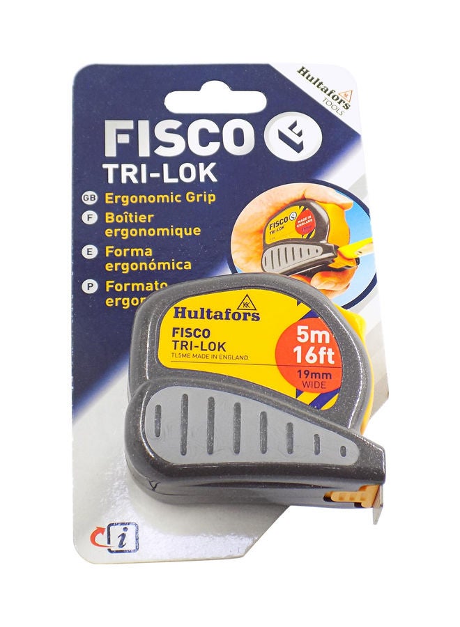 FISCO Trilok Measuring Tape Grey/Yellow/Black 5meter  - Image 3
