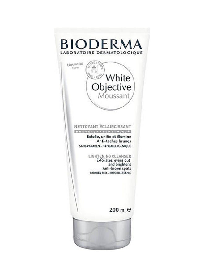 White Objective Moussant Lightening Cleanser Multicolour 200ml