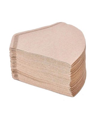 100-Piece Coffee Paper Filter Beige 10grams