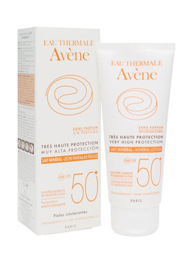 Avene SPF 50+ Milk Mineral Lotion White 100ml