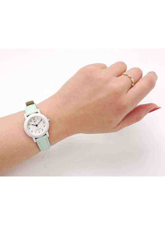 CASIO Girls' Analog  White Dial Genuine Leather Band LQ-139L-2BDF  - Image 3