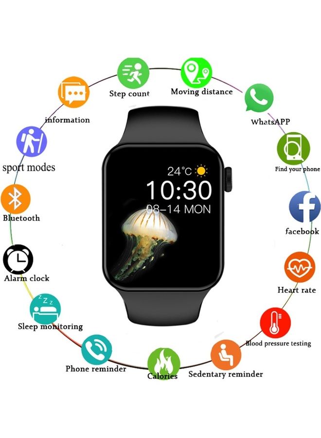 Black Tiger Sports Watch With Health Fitness Tracker And Heart Rate Monitor Black  - Image 3
