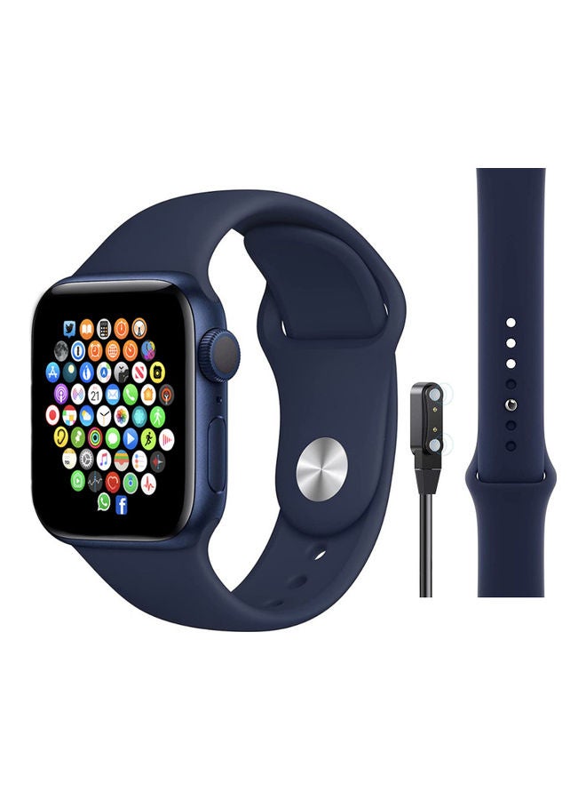 Black Tiger Smart Watch Hw16 With A Notification Sync Feature Supports Arabic Language Blue  - Image 1