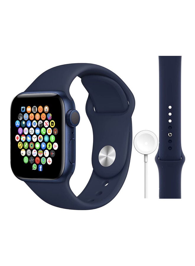 Black Tiger Smart Watch Hw 22 Plus Watch With Remote Imaging Feature Blue  - Image 1