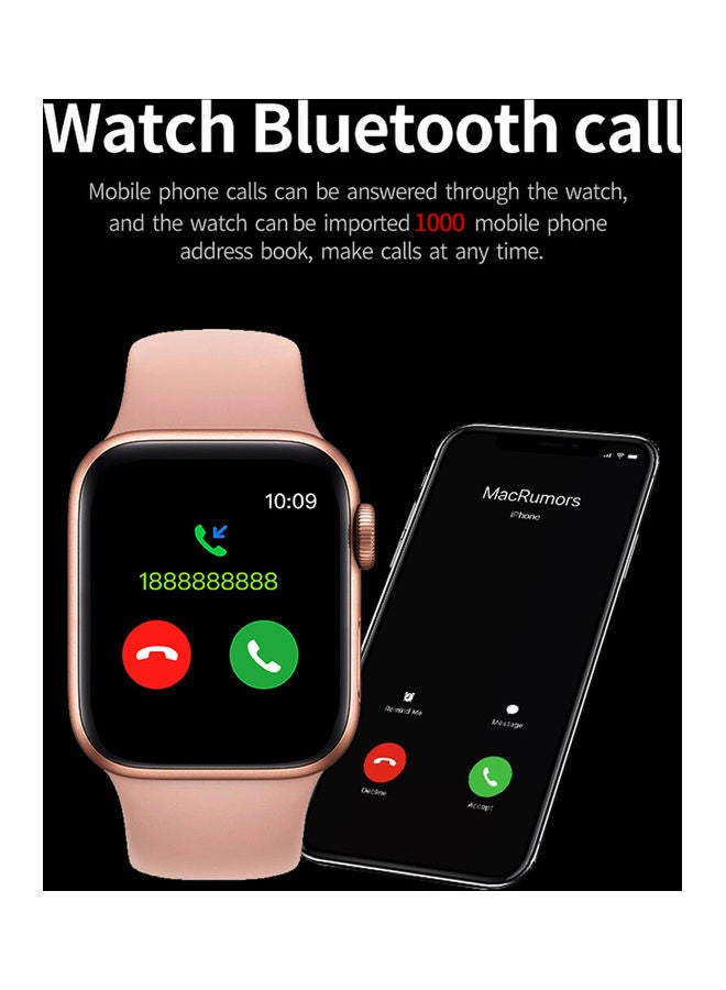 Black Tiger Smart Watch Hw22 Pro Max With Silicone Bracelet / Supports The Arabic Language Pink  - Image 5