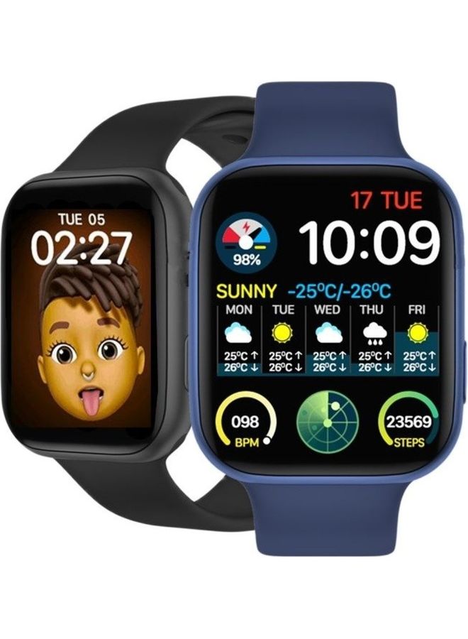 Black Tiger - Smart Watch Series 7 The Feature Receiving Calls  Supports The Arabic Language Blue - Image 1
