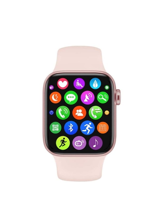 Black Tiger Smart Watch Series 7 With Health Fitness Tracker And Heart Rate Monitor Pink  - Image 2