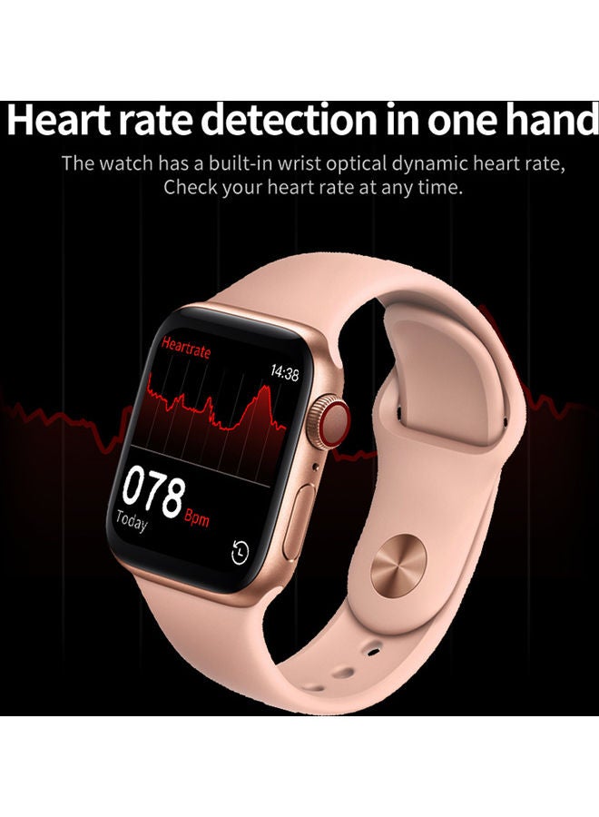 Black Tiger Smart Watch Series 7 With Health Fitness Tracker And Heart Rate Monitor Pink  - Image 4