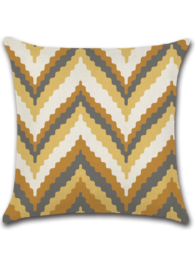 RISHAHOME Printed Cushion Cover Cotton Blend Multicolour 45x45cm 