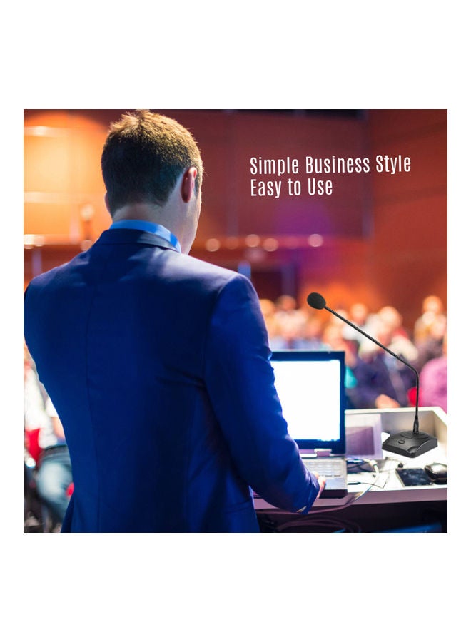 Wired Desktop Conference Microphone Black - Image 3