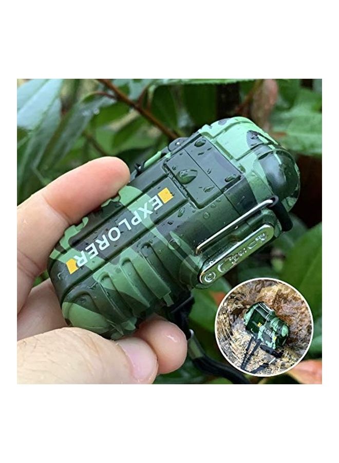 Explorer - Electric Lighter Rechargeable USB, USB Lighter with Dual Arc, Waterproof Electric Lighter, Flameless Windproof Rechargeable Lighter for Camping Hiking Outdoor Adventure 0.24kg - Image 1