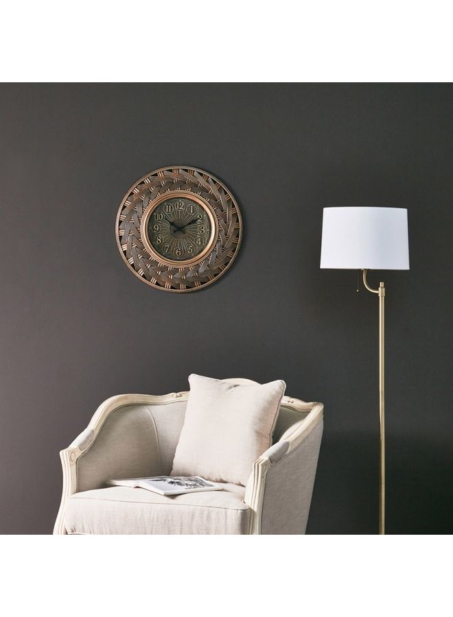Wall Clock 30 Gold 58.4cm - Image 4