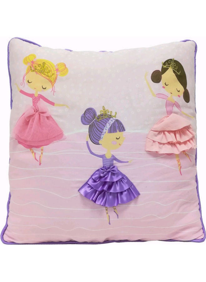 Mermaid Dancing Ballerinas Stuffed Pillow cotton Multicolour 45x45cm