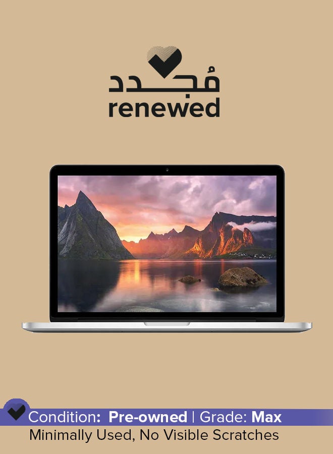 Apple Renewed - Macbook Pro A1502 (2015) Laptop With 13.3-Inch Display,Intel Core i5 Processor/6th Gen/8GB RAM/128GB SSD/1.5GB Integrated Graphics English Silver  - Image 1