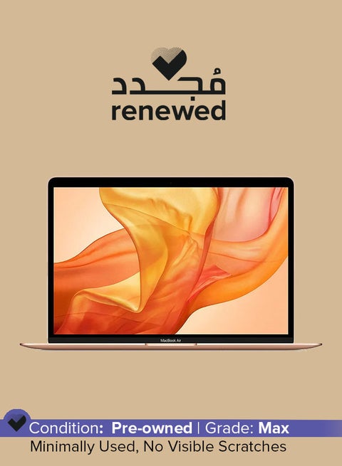 Renewed - Macbook Air (2020) A2179 Laptop With 13.3-Inch Display,Intel Core i3 Processor/9th Gen/8GB RAM/256GB SSD/1.5GB Integrated Graphics English Gold