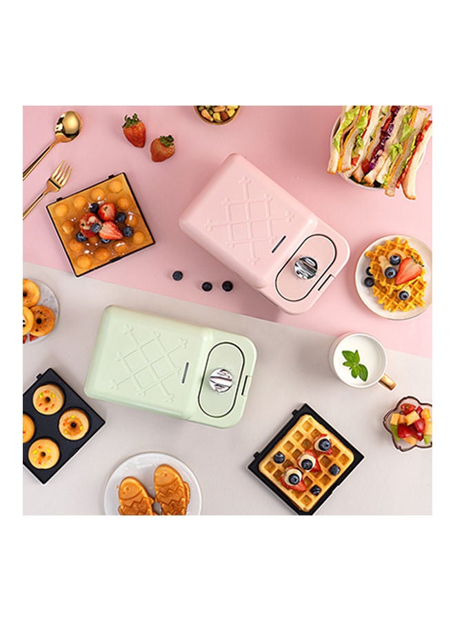 Arabest Multi-Functional Household Small Waffle And Sandwich Maker Push Toaster 650.0 W PSZHkc1001 Green  - Image 3