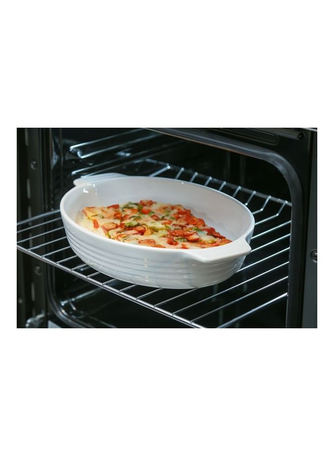 PAN emirates Zazu Oval Baking Dish White 2.2lLiters - Image 1