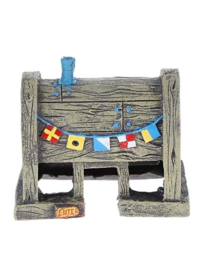 Sponge Bob Theme Aquarium Decoration Multicolour 3.54x2.16x3.34inch - Image 1