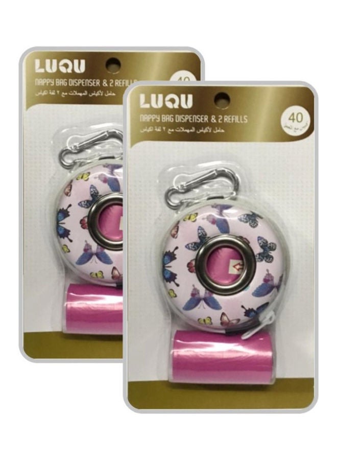 LuQu 2-Piece Nappy Bag Dispenser and Refills  - Image 1