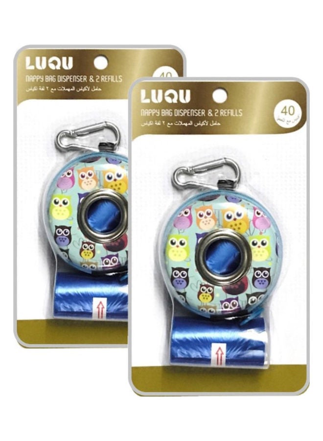 LuQu 2-Piece Nappy Bag Dispenser and Refills - Image 1
