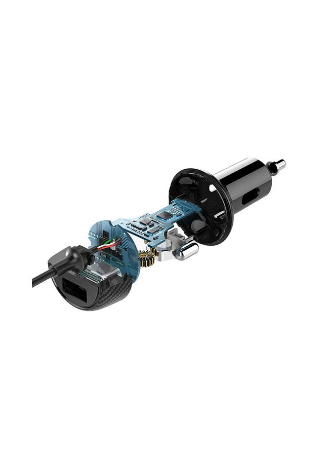 Anker - PowerDrive 2 Elite Car Charger With Connector Black - Image 1