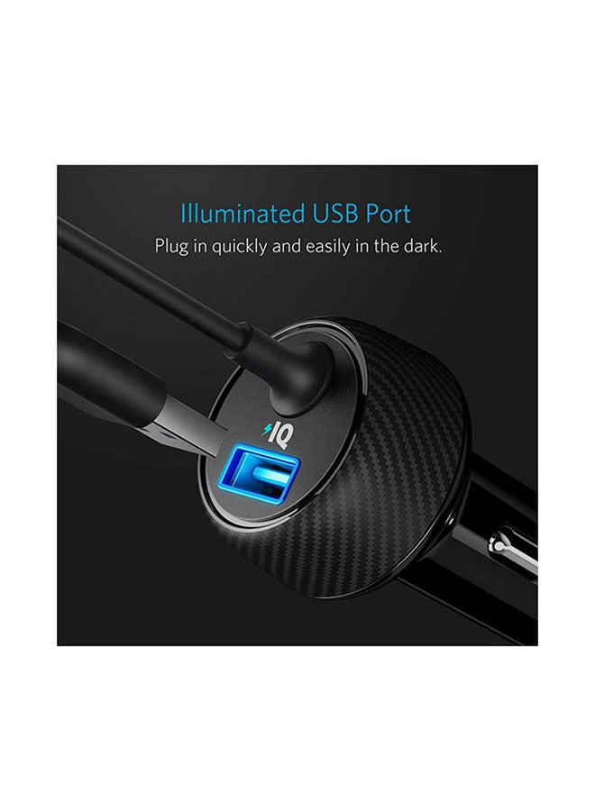 Anker - PowerDrive 2 Elite Car Charger With Connector Black - Image 1