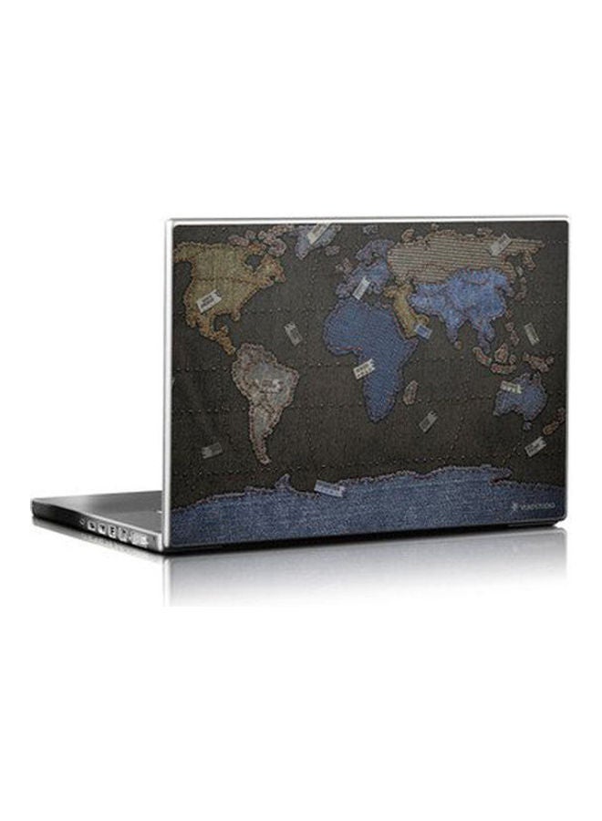 Jean Map Skin For Mackbook Pro 15 Multicolour