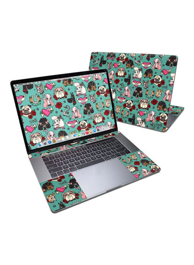 Tattoo Dogs Cut Skin For Apple Macbook Pro 15 Multicolour 