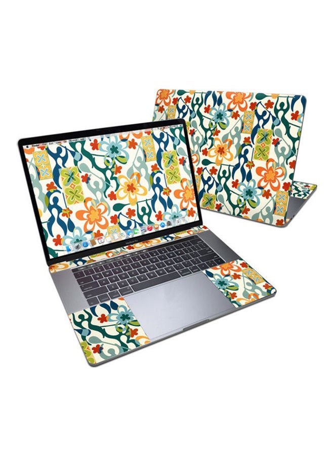 غطاء حماية بتصميم كلاسيكي لجهاز أبل ماك بوك برو قياس 15 بوصة متعدد الألوان