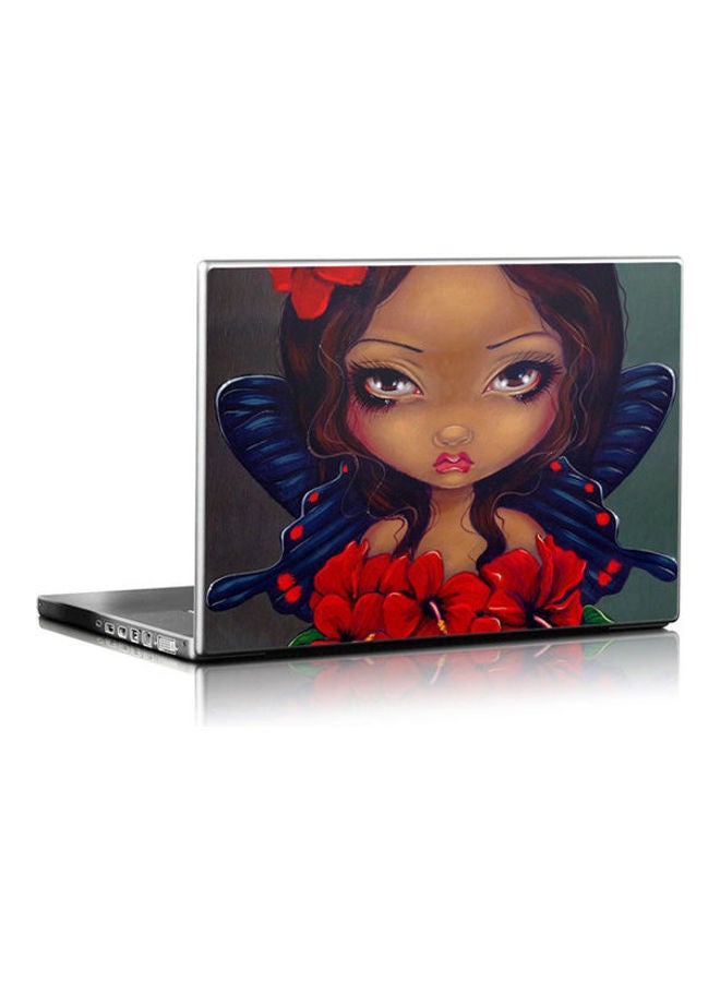 Generic Red-Hibiscus-Fairy Skin For Apple Macbook Pro 15 Multicolour 