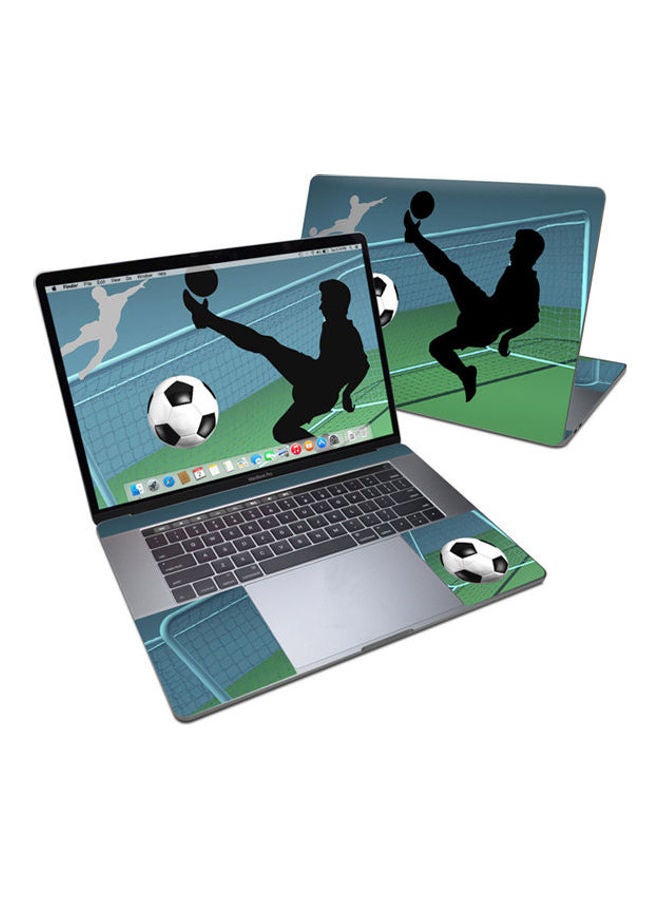 Generic Soccer Life Cut Skin For Apple Macbook Pro 15 Multicolour 