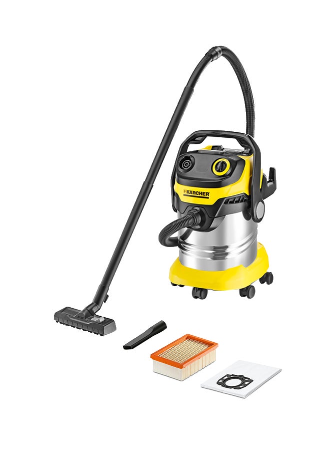 كارشر مكنسة كهربائية WD 5 بريميوم متعددة الأغراض 25 L 1100 W 1.348-235 أصفر/ أسود  - Image 1