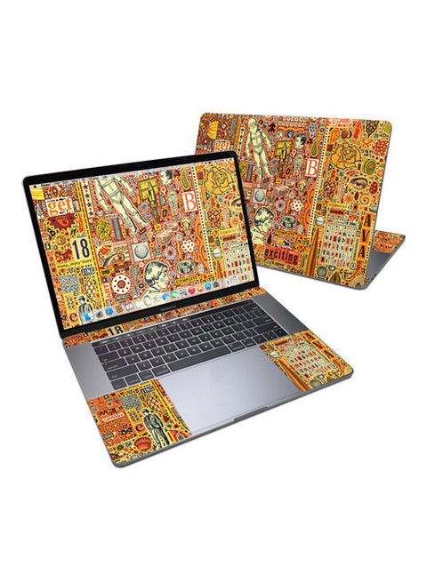 The Golding Time Cut Skin For Apple Macbook Pro 15 Multicolour