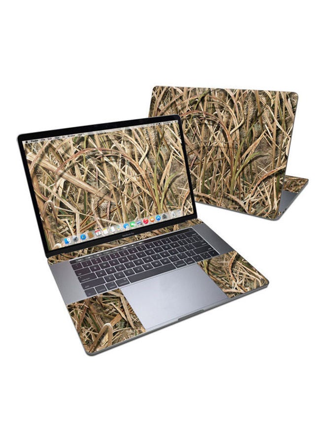 Generic Shadow Grass Blades Cut Skin For Apple Macbook Pro 15 Multicolour 