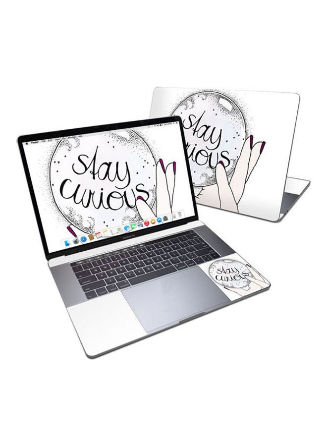 Stay Curious Cut Skin For Apple Macbook Pro 15 Multicolour