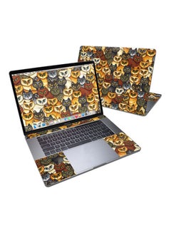 Stacked Cats Cut Skin For Apple Macbook Pro 15 Multicolour
