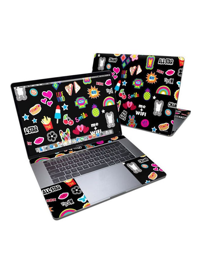 Generic Sticker Shock Cut Skin For Apple Macbook Pro 15 Multicolour 