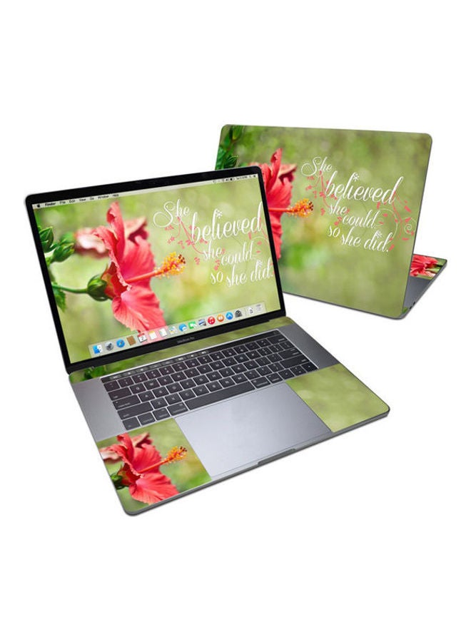 She Believed Cut Skin For Apple Macbook Pro 15 Multicolour