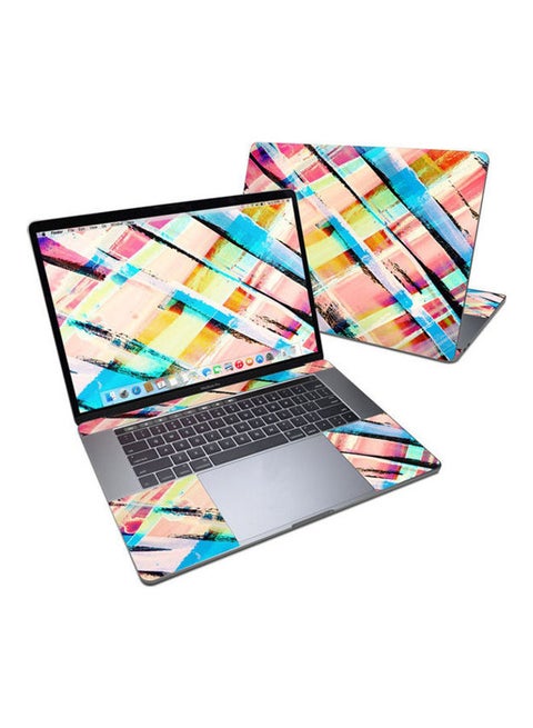 Check Stripe  Skin For Apple Macbook Pro 15 Multicolour