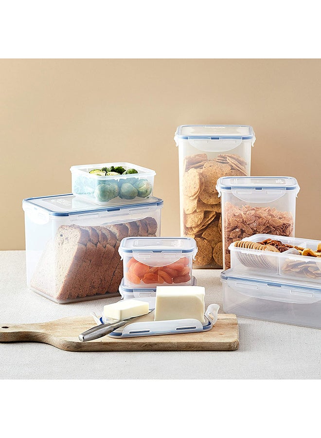 LocknLock Classic Rectangular Short Food Container With Divider Clear 350ml  - Image 2