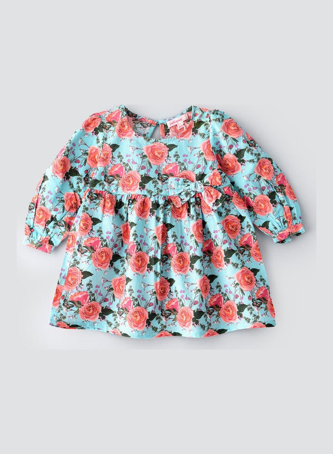 Jelliene Woven Floral Print Dress Multicolour - Image 1