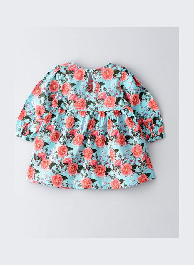 Jelliene Woven Floral Print Dress Multicolour - Image 2