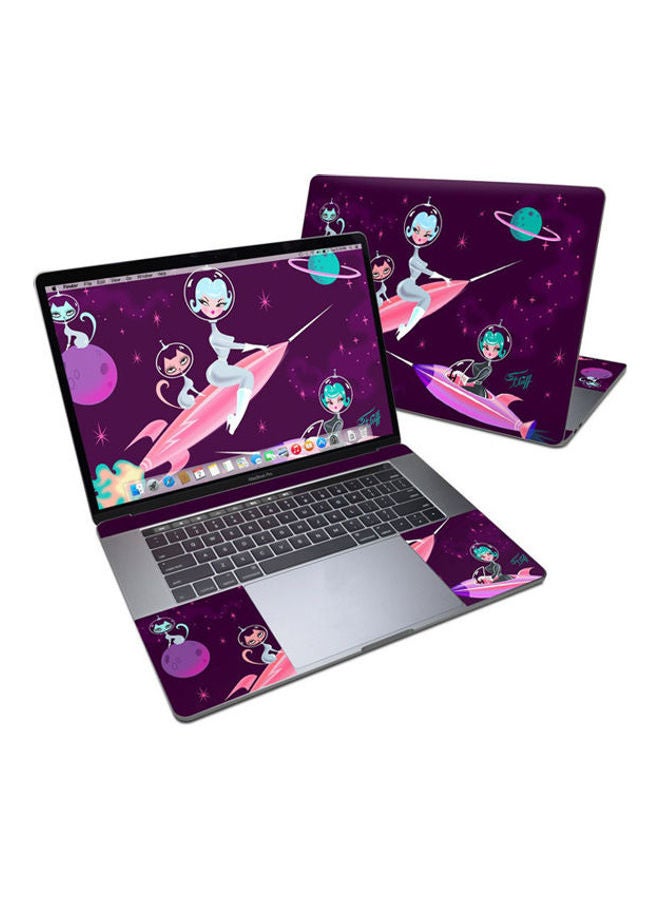 Generic Rocket Girl Cut Skin For Apple Macbook Pro 15 Multicolour 