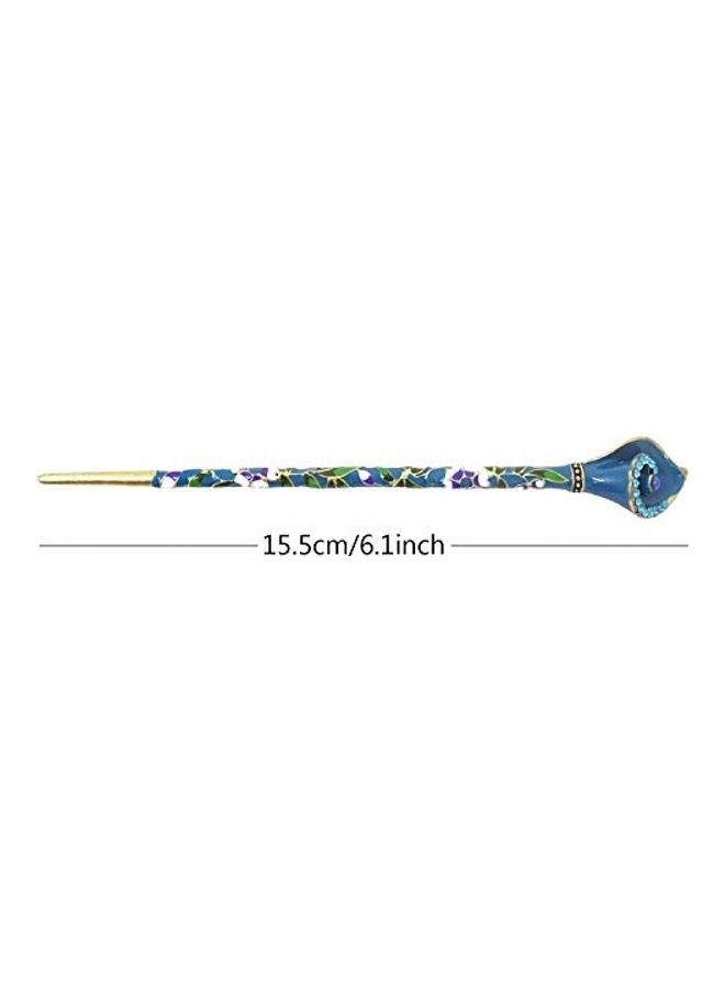HONBAY - Cloisonn Vintage Hair Stick With Calla Chinese Traditional Style Fashion Chopsticks Hairpin - Image 1