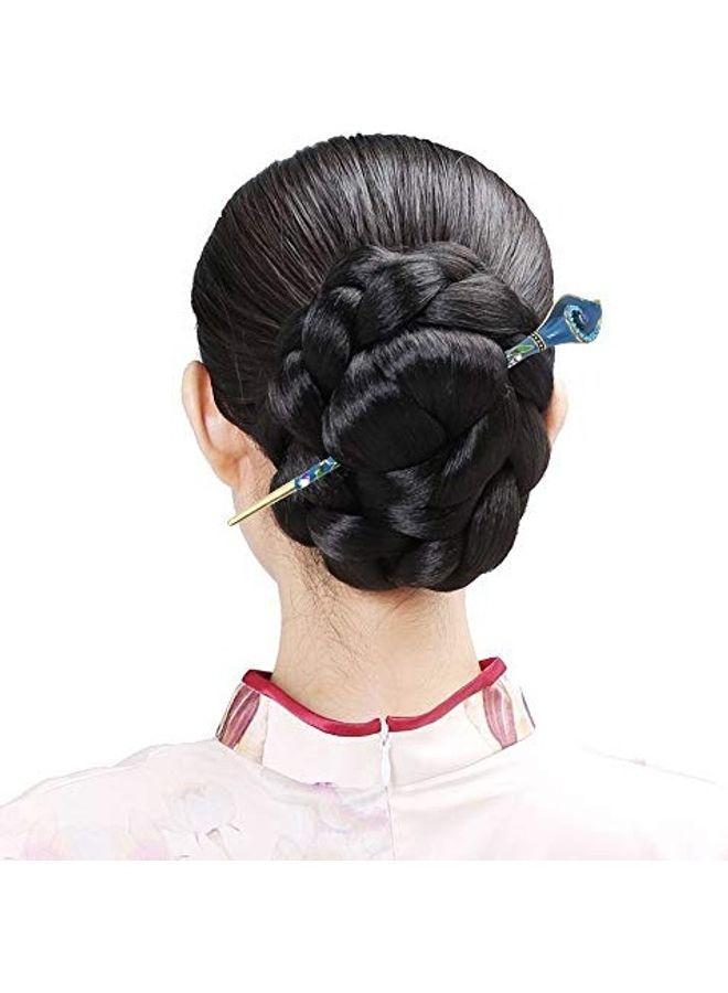 HONBAY - Cloisonn Vintage Hair Stick With Calla Chinese Traditional Style Fashion Chopsticks Hairpin - Image 1