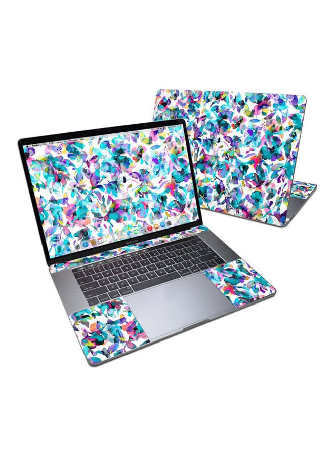 Aquatic Flowers  Skin For Apple Macbook Pro 15 Multicolour
