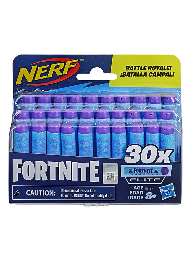 NERF - Fortnite Nerf Official 30 Dart Elite Refill Pack For Nerf Fortnite Elite Dart Blasters -- Compatible With Nerf Elite Blasters -- For Youth, Teens, Adults - Image 1