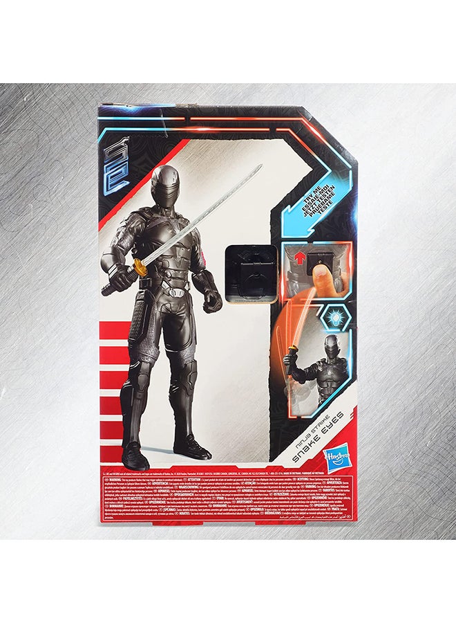 G. I. Joe Snake Eyes: G.I. Joe Origins Ninja Strike Snake Eyes Collectible 12-Inch Scale Figure with Action Feature, Toys for Kids Ages 4 and Up  - Image 2