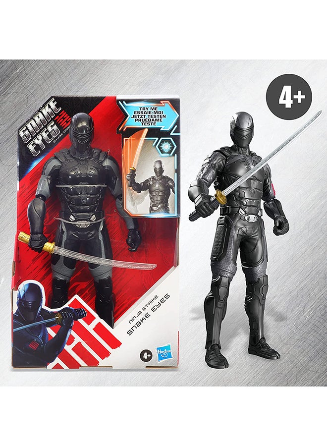 G. I. Joe Snake Eyes: G.I. Joe Origins Ninja Strike Snake Eyes Collectible 12-Inch Scale Figure with Action Feature, Toys for Kids Ages 4 and Up  - Image 3